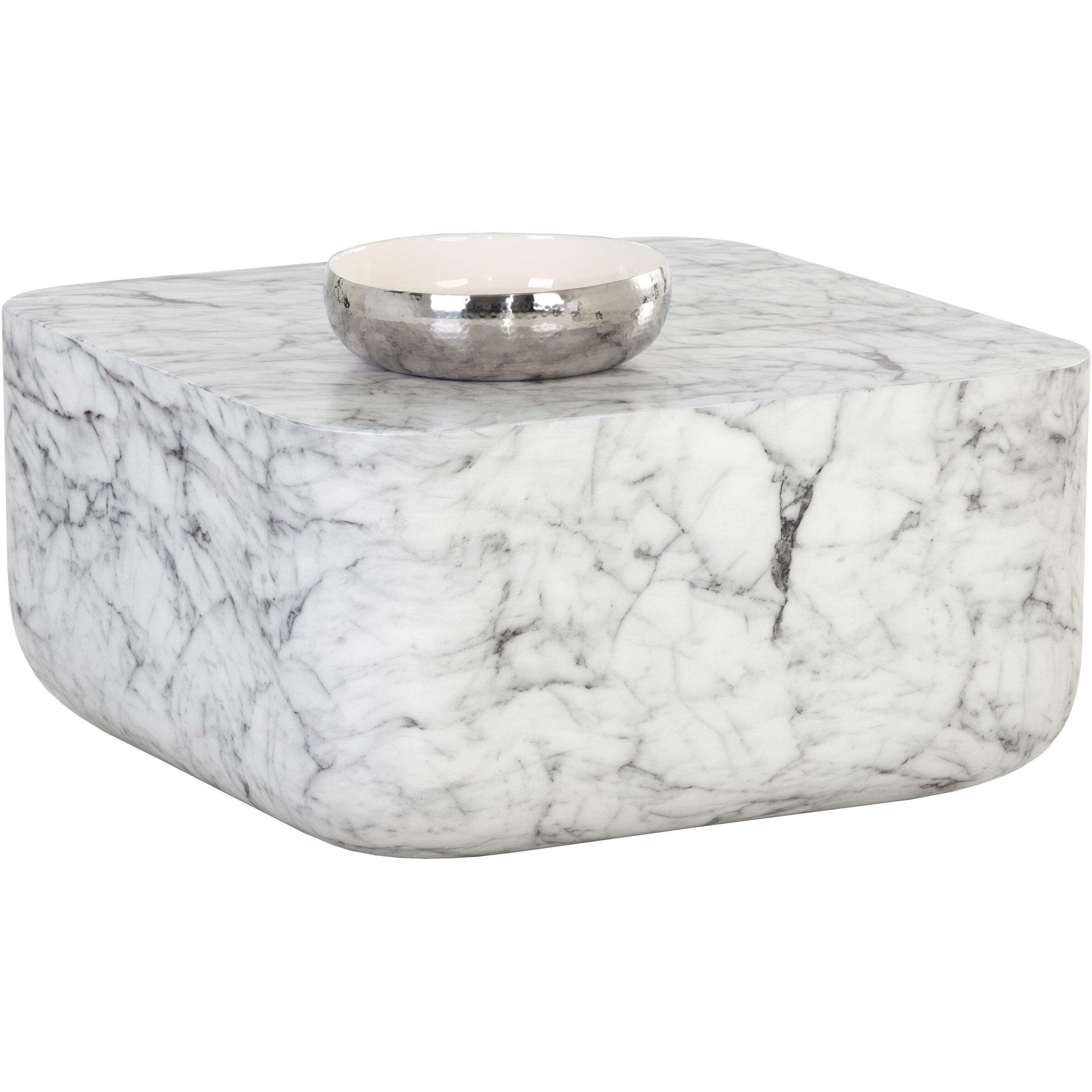 Strut 29.5 X 29.5 inch Marble Look Outdoor Coffee Table